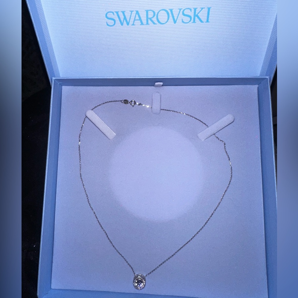 Swarovski Round Cut Pendant Necklace